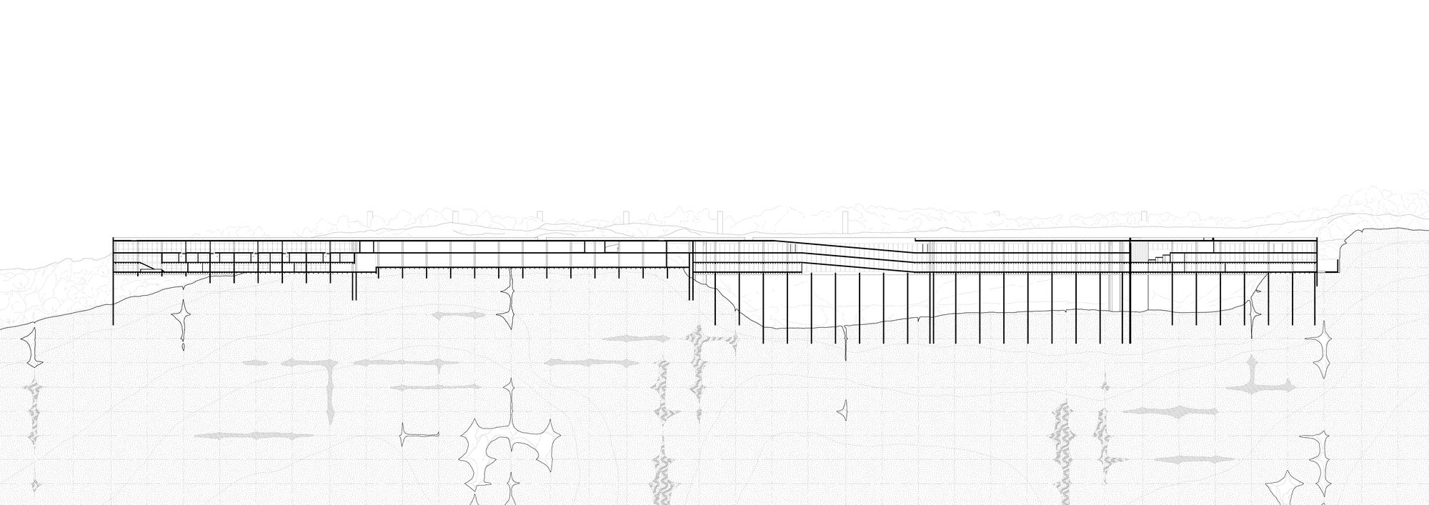 Figure 17. Longitudinal section through Pietra Scoria quarry